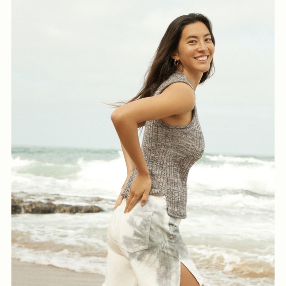 Pilcro Anthropologie knit high neck tank. Womens size L. - Picture 3 of 14